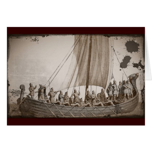 Vikings en Longboat (Devant horizontal)
