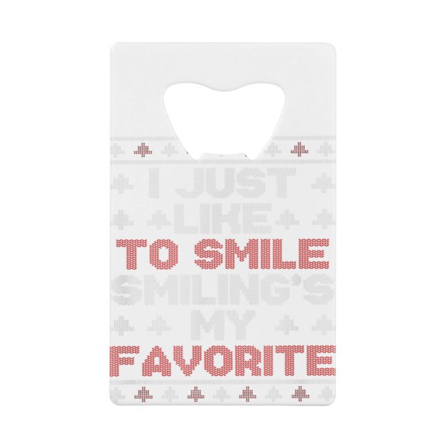 Vilain Noël J'Aime Smile Smiling est Mon F (Devant)