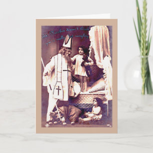 Vilain ou Nice ? Carte de Noël originale