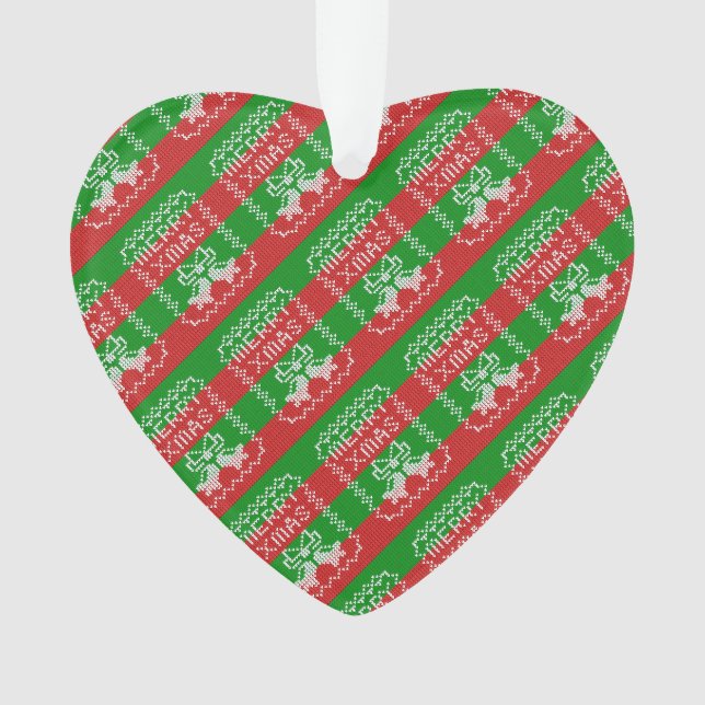 Vilain pull motif sonnettes Joyeux fils Xmas (devant)