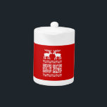 Vilain Sweater QR Code Bonne année!<br><div class="desc">Moose & Oie / Elk / Chandail Caribou Pixel Art Jacquard Motif Knitwear ~ QR Lit Joyeux Noël / Bonne année! Globe Trotters se spécialise dans l'imagerie idiosyncratique du monde entier. Vous y trouverez des Cartes de Voeux,  Cartes Postales,  Posters,  Mousepads et plus encore.</div>