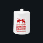Vilain Sweater QR Code Bonne année!<br><div class="desc">Moose & Oie / Elk / Chandail Caribou Pixel Art Jacquard Motif Knitwear ~ QR Lit Joyeux Noël / Bonne année! Globe Trotters se spécialise dans l'imagerie idiosyncratique du monde entier. Vous y trouverez des Cartes de Voeux,  Cartes Postales,  Posters,  Mousepads et plus encore.</div>