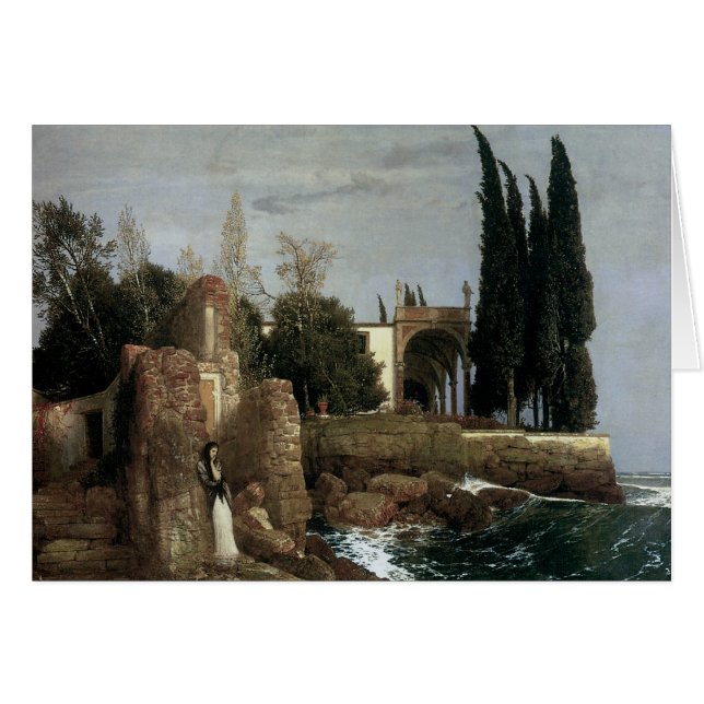 Villa By the Sea par Arnold Bocklin, Symbolisme Ar (Devant horizontal)