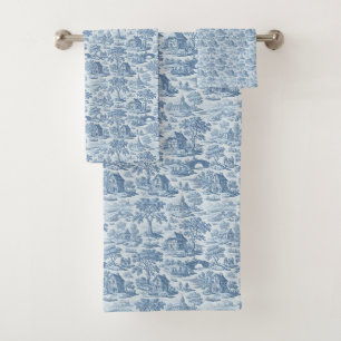 Village Blue Toile