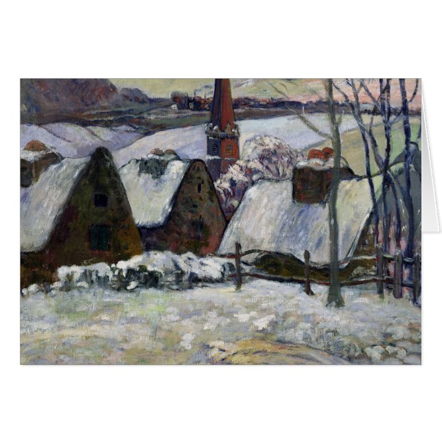 Village breton sous la neige, 1894 (Devant horizontal)