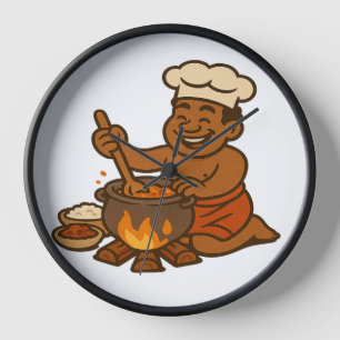 Village de Dumi Chef Horloge