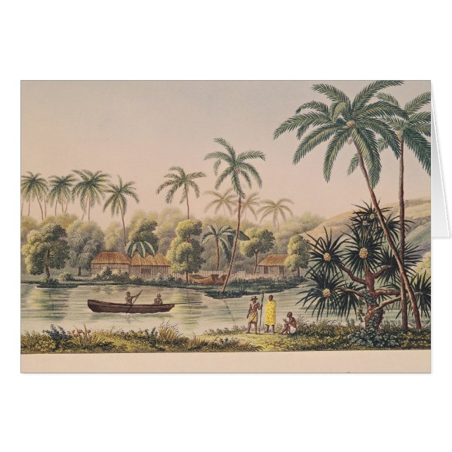 Village de Matavae, Tahiti (Devant horizontal)