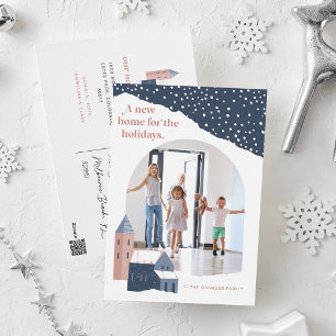 Village de neige   Photo Holiday Moving Faire-part