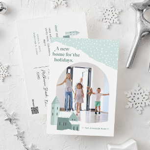 Village de neige   Photo Holiday Moving Faire-part