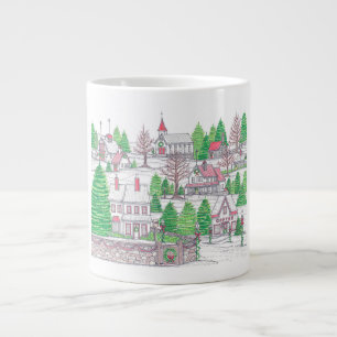 Village de Noël Jumbo Café Mug
