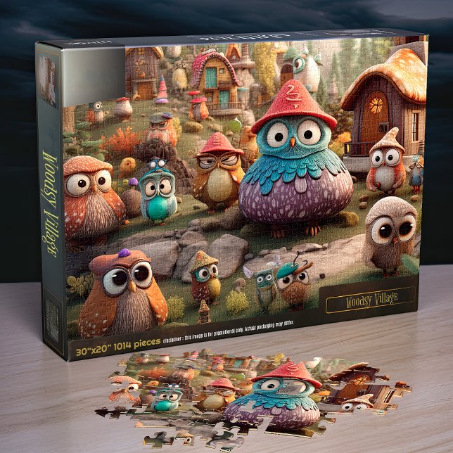Village de Woodsy. Puzzle 30x20" 1014 pour enfants (Créateur téléchargé)