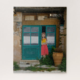 Village grec Street Art Jigsaw Puzzle