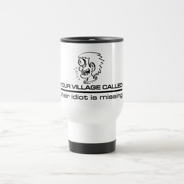 Village Idiot tasse - choisir style & couleur (Centre)