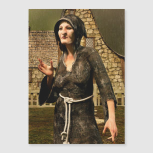 Village médiéval de sorcière de fantasy Halloween