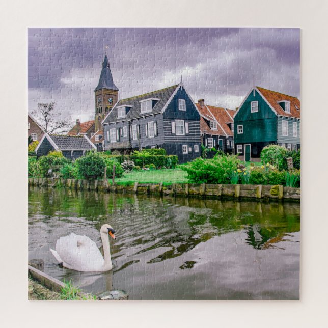 Village néerlandais Marken Jigsaw Puzzle (Vertical)