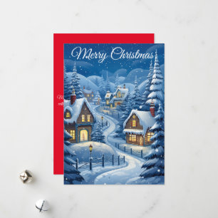 Village Snowy Serenity : Carte de vacances