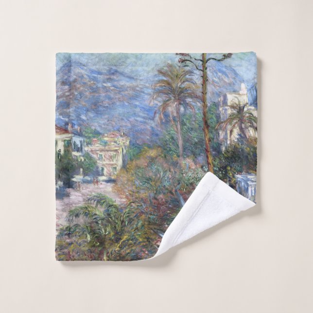 Villas Claude Monet vintages à Bordighera (Gant de toilette)
