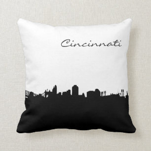 Ville de Cincinnati Ohio Skyline Coussin