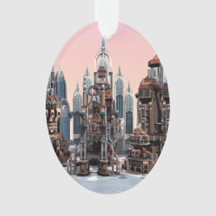 Ville de fantasy futuriste Art de paysage urbain S