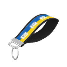 Ville de Kiev drapeau ukrainien rayures