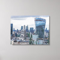 Ville de Londres bâtiments vue toile imprimé