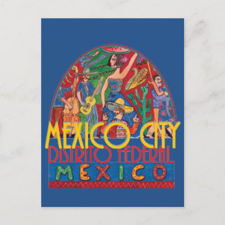 VILLE DE MEXICO Carte postale du Mexique