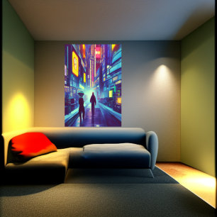 Ville de Nova Lux   AI Art Poster