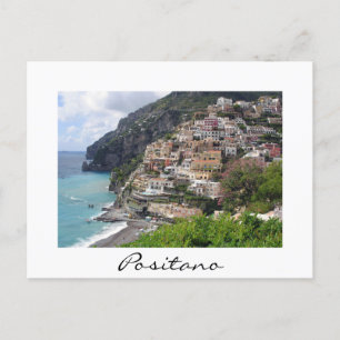 Ville de Positano sur la côte d'Amalfi carte posta