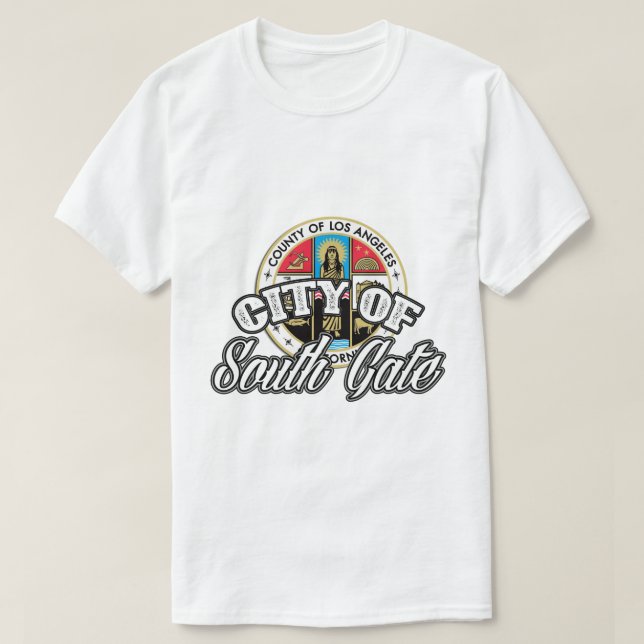 Ville de South Gate t-shirt (Design devant)