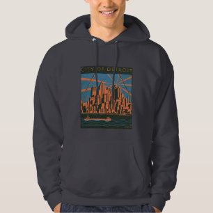 Ville de sweat - shirt à capuche de Detroit