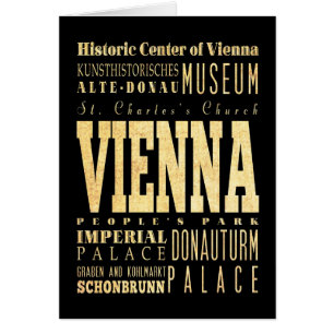 Ville de Vienne d'art de typographie de l'Autriche