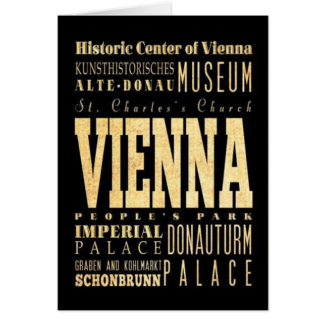 Ville de Vienne d'art de typographie de l'Autriche (Devant)