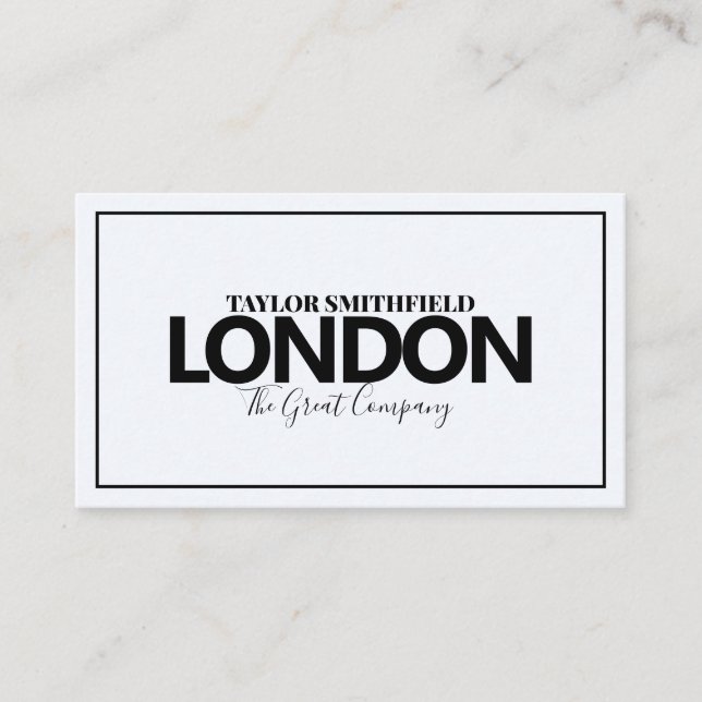 VILLE MODERNE NOUVEAU CARTE DE VISITE (Devant)