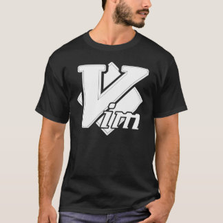 Vim Vi IMprouvé blanc Logo Script Texte T-Shirt Cl
