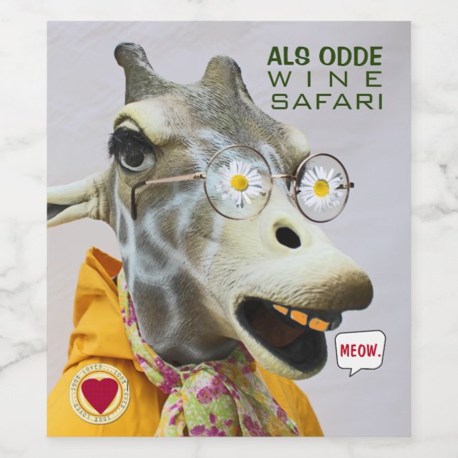 Vin amusant Safari Vins Étiquettes! Étiquette à vi (Étiquettes simples)