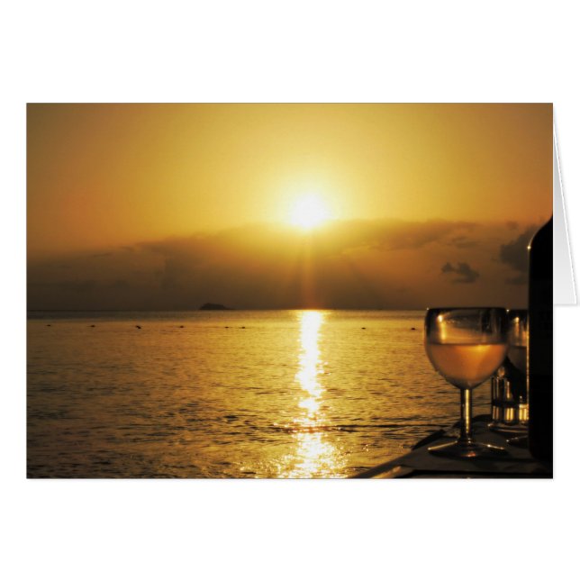 Vin Anitgua et coucher de soleil (Devant horizontal)