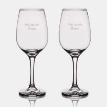 Vin au-dessus du drame - Ensemble de verre à vin