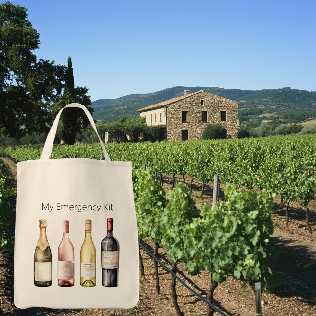Vin Carry Sac fourre-tout avec Drôle Dit (Personalized canvas wine tote bag with funny saying)