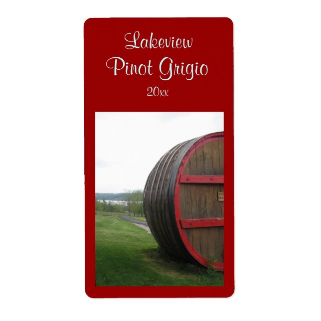 Vin Cask Étiquette Maison (Devant)