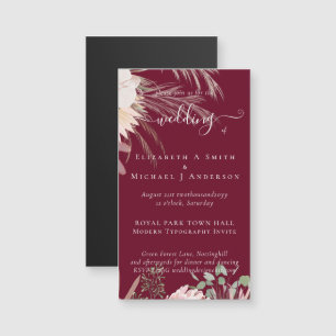 Vin de Bourgogne Pampas Grass Mariage Tropical