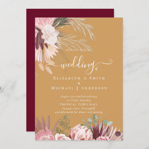 Vin de Bourgogne Pampas Grass Mariage Tropical