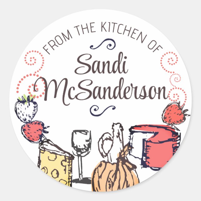 vin de fruit fromage de mon autocollant de cuisine (Devant)