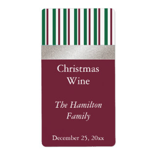 Vin de Noël Étiquette