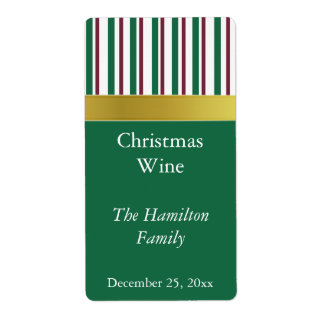 Vin de Noël Étiquette