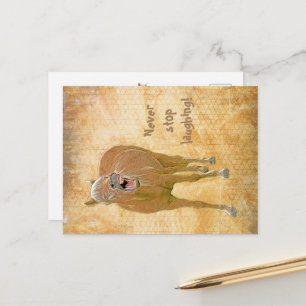 Vin de rire amusant - Carte postale