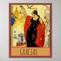 Vin espagnol, affiche de vin