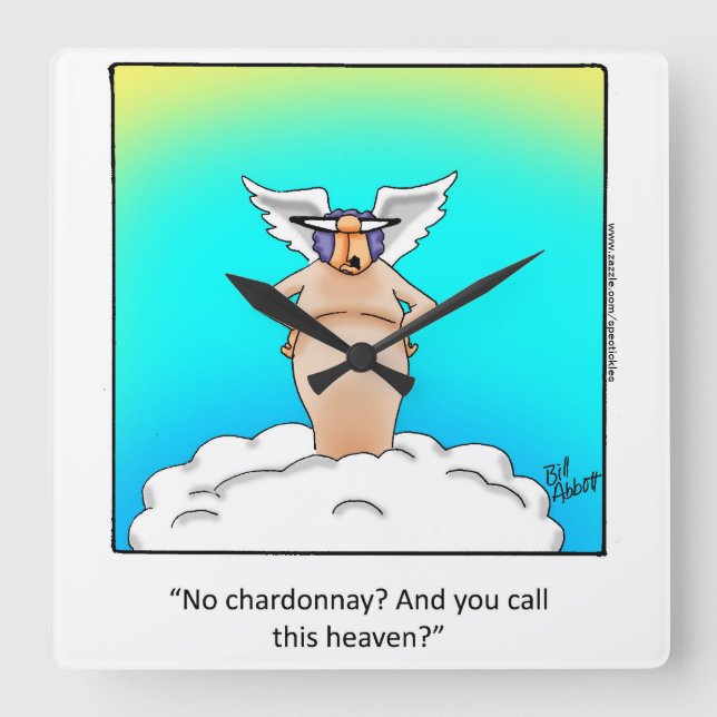 Vin Humour "Spectickles" Mur Horloge Cadeau (Recto)