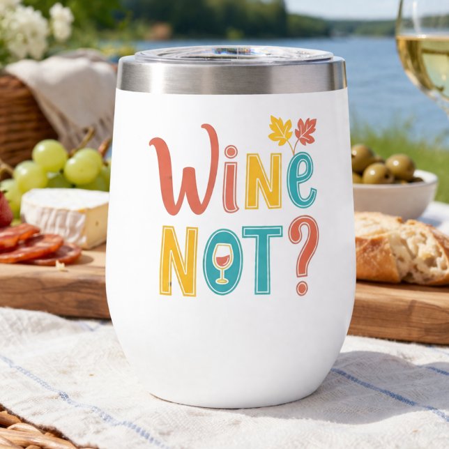 Vin Non Drôle Rétro Typographie d'Automne (Créateur téléchargé)