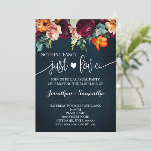 Vin Rien De Fancy Just Love Elopement Invitation