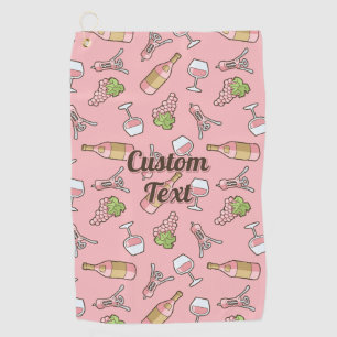 Vin rose Motif serviette de golf